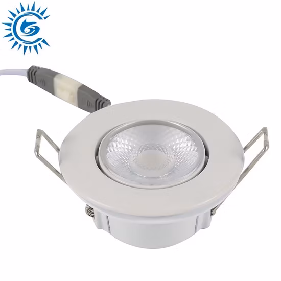 Foco empotrable LED para interiores regulable de 7 W conmutable 3CCT ignífugo resistente al fuego
