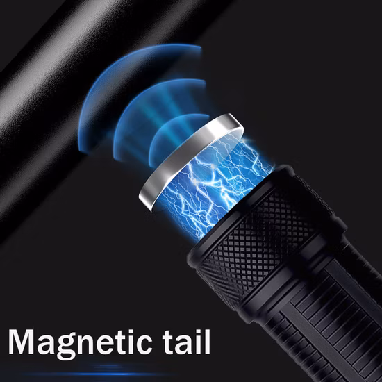 Linterna LED potente y superbrillante, linternas recargables tácticas, linternas de caza USB